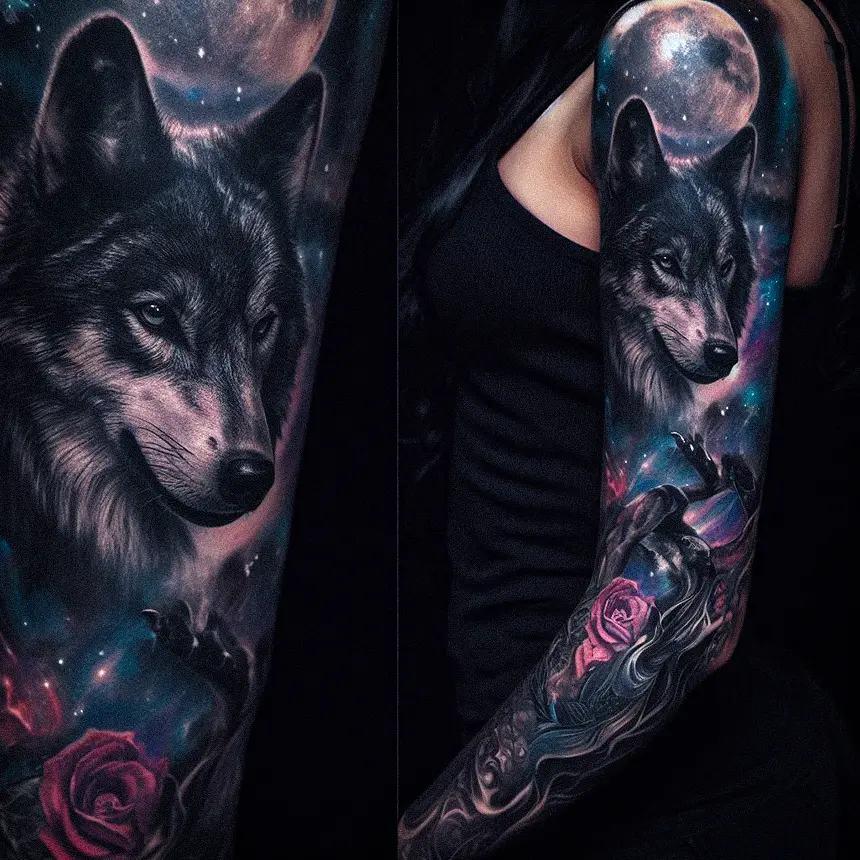 Wolf Tattoo for Women5