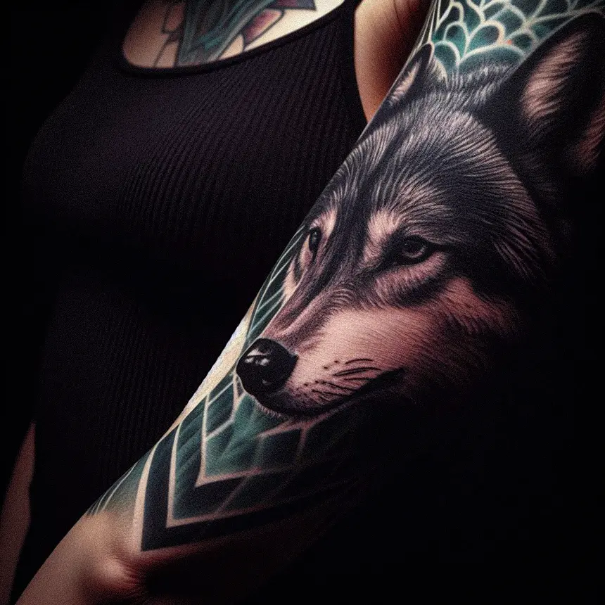 Wolf Tattoo for Women52