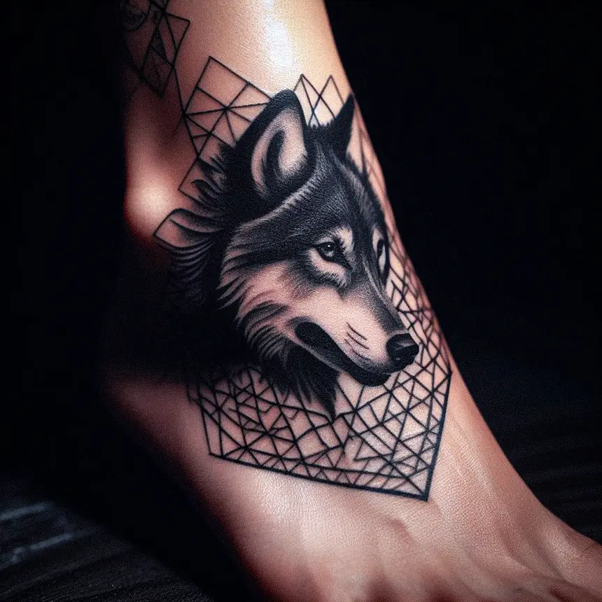 Wolf Tattoo for Women57