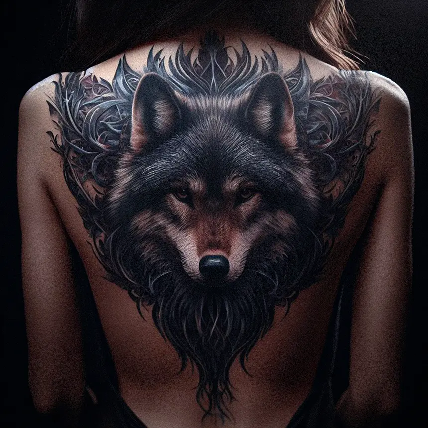 Wolf Tattoo for Women59