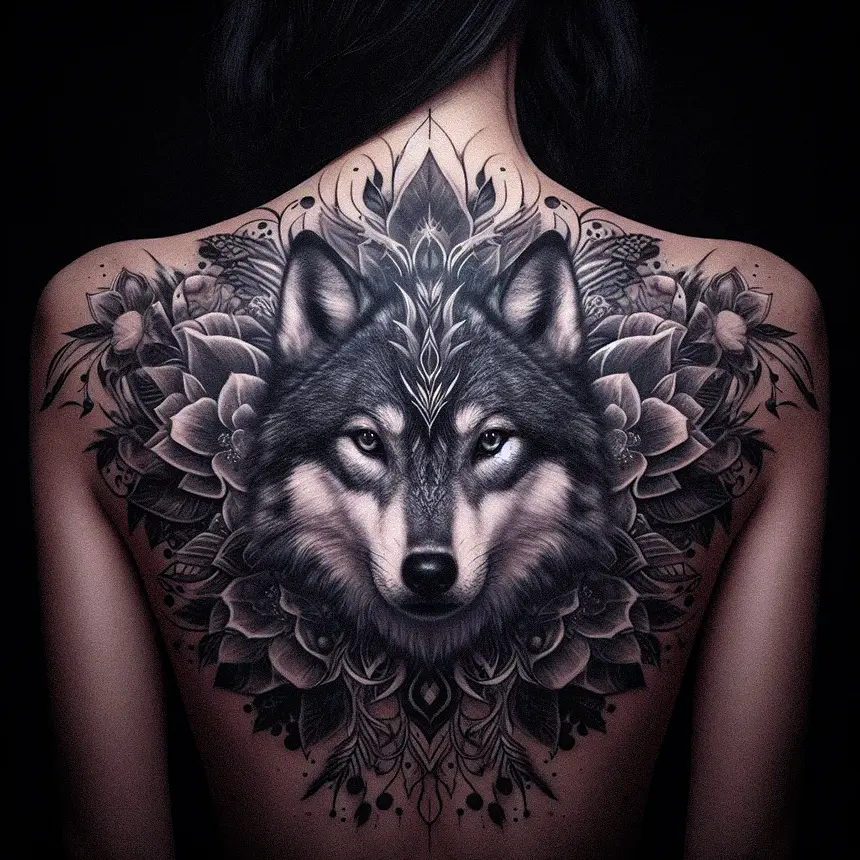 Wolf Tattoo for Women62