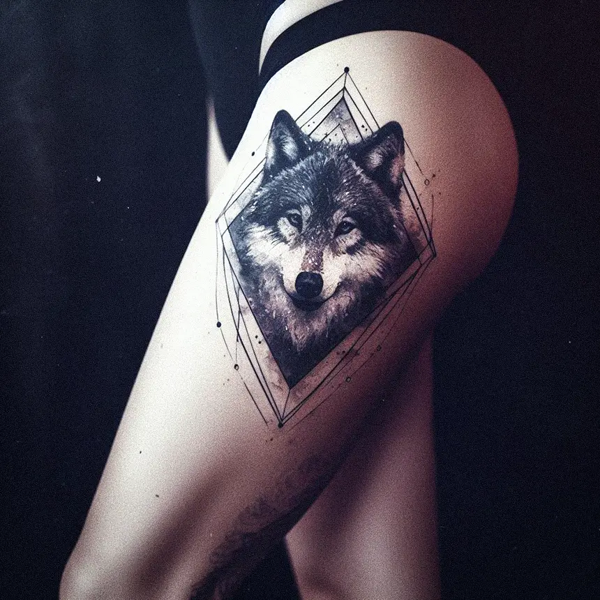 Wolf Tattoo for Women63