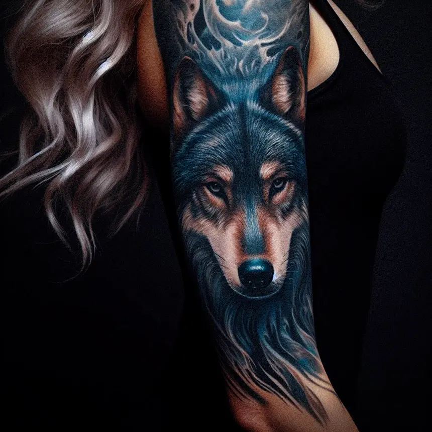 Wolf Tattoo for Women70