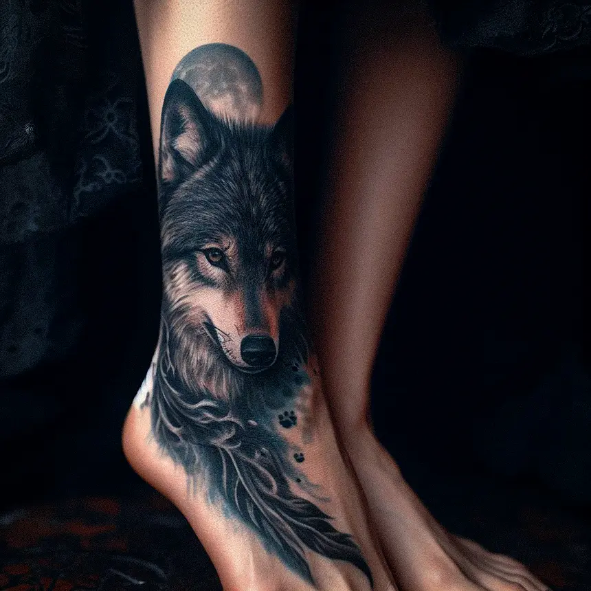 Wolf Tattoo for Women73