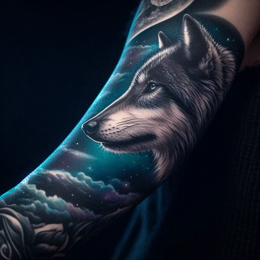 Wolf Tattoo for Women76