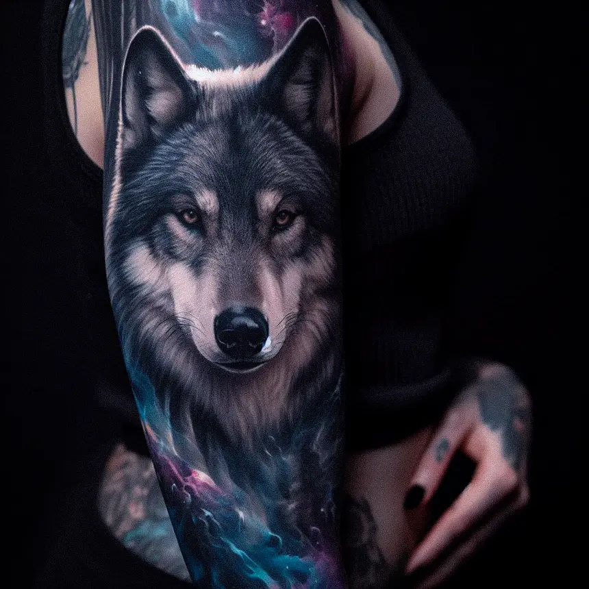 Wolf Tattoo for Women79
