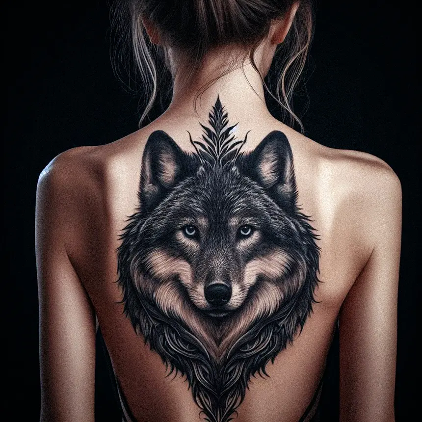 Wolf Tattoo for Women82