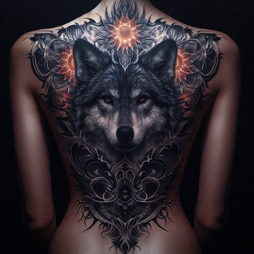 Wolf Tattoo for Women85