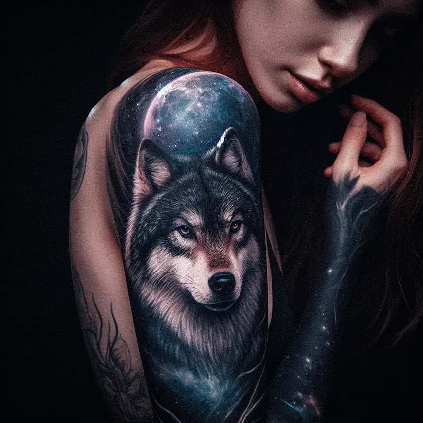 Wolf Tattoo for Women88