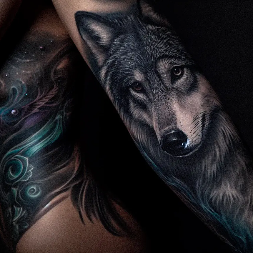 Wolf Tattoo for Women94