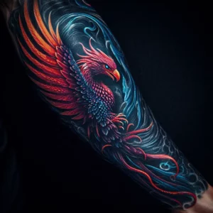 male rebirth phoenix tattoo 1