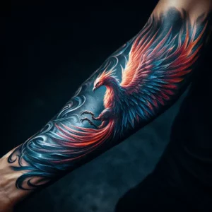 male rebirth phoenix tattoo 105