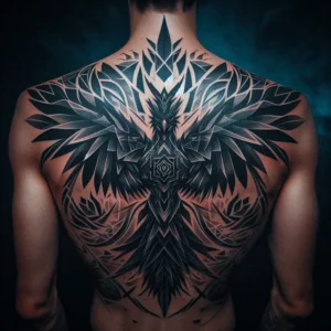 male rebirth phoenix tattoo 111