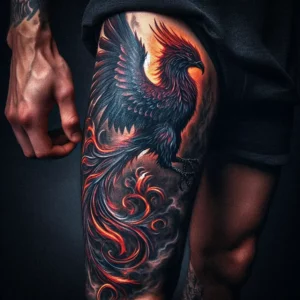 male rebirth phoenix tattoo 117
