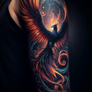 male rebirth phoenix tattoo 119