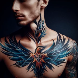 male rebirth phoenix tattoo 12