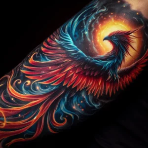 male rebirth phoenix tattoo 15