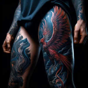 male rebirth phoenix tattoo 16