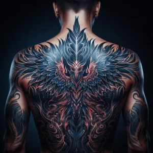 male rebirth phoenix tattoo 19