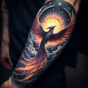 male rebirth phoenix tattoo 28