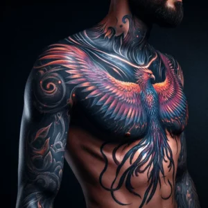 male rebirth phoenix tattoo 29