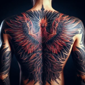 male rebirth phoenix tattoo 37