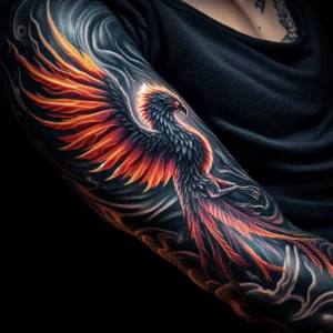 male rebirth phoenix tattoo 44