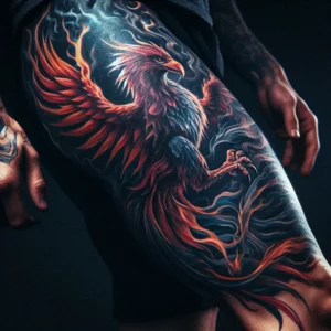 male rebirth phoenix tattoo 5