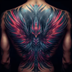 male rebirth phoenix tattoo 58
