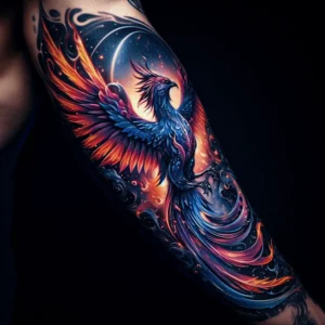 male rebirth phoenix tattoo 6