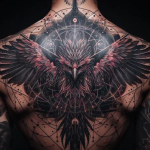male rebirth phoenix tattoo 60