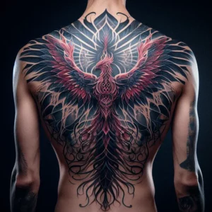 male rebirth phoenix tattoo 64