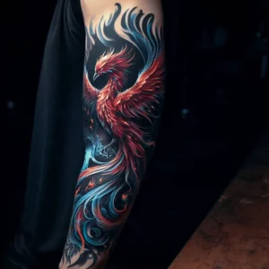 male rebirth phoenix tattoo 7
