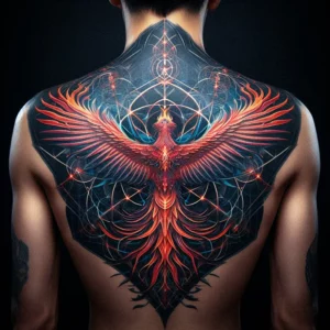 male rebirth phoenix tattoo 73