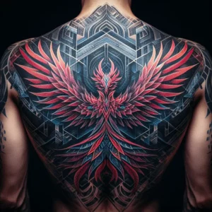 male rebirth phoenix tattoo 75