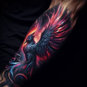 male rebirth phoenix tattoo 8