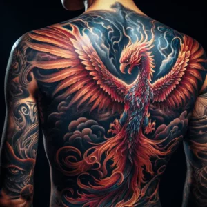 male rebirth phoenix tattoo 88