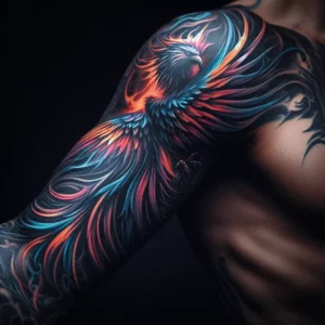 male rebirth phoenix tattoo 89