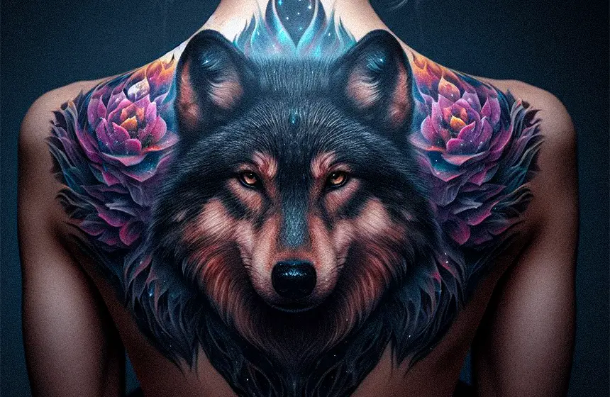 wolf tattoos for women