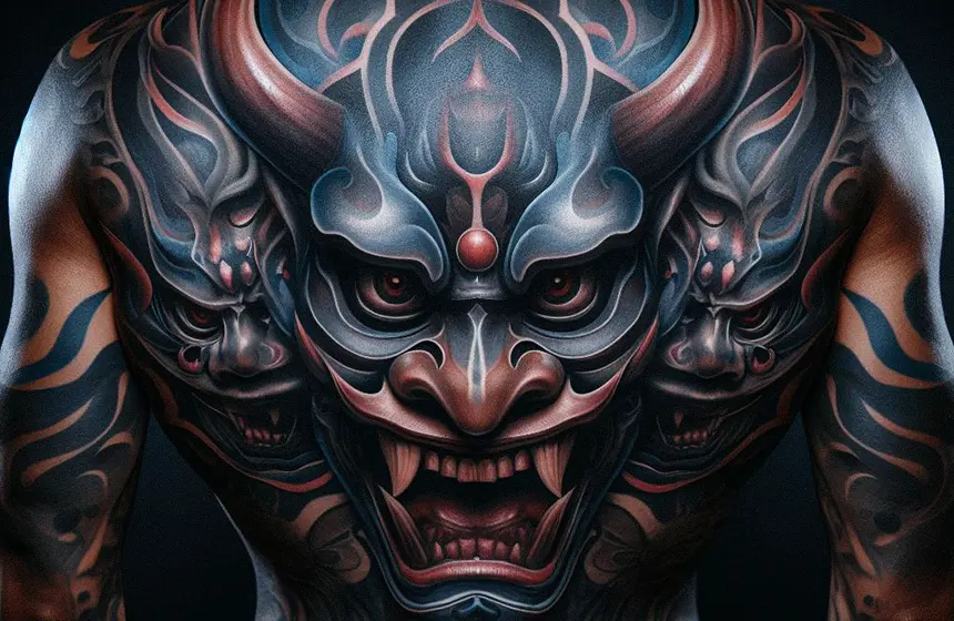 Oni Mask Tattoo Meaning
